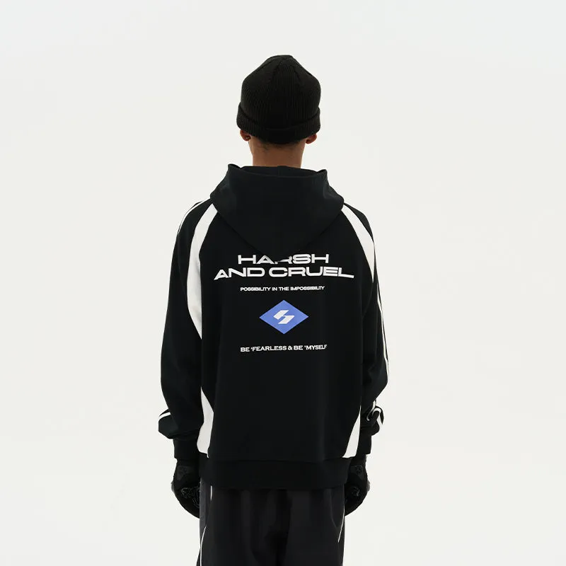 Retro Loose Track Logo Hoodie