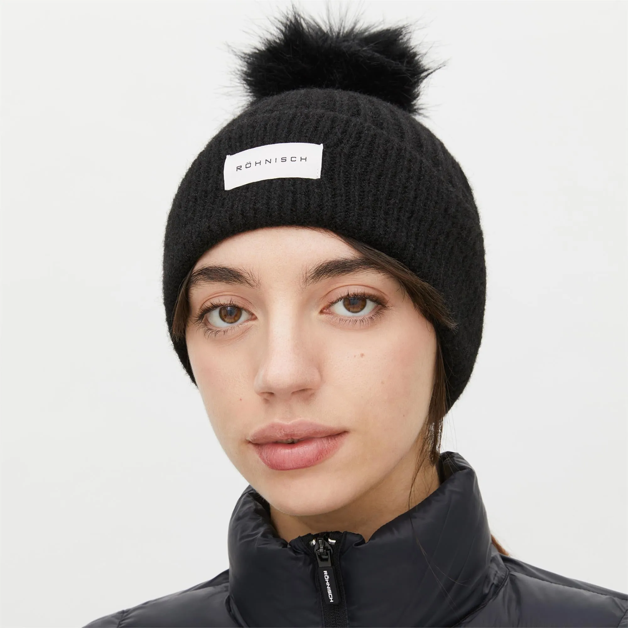 Rohnisch Sporty Pom Beanie Black