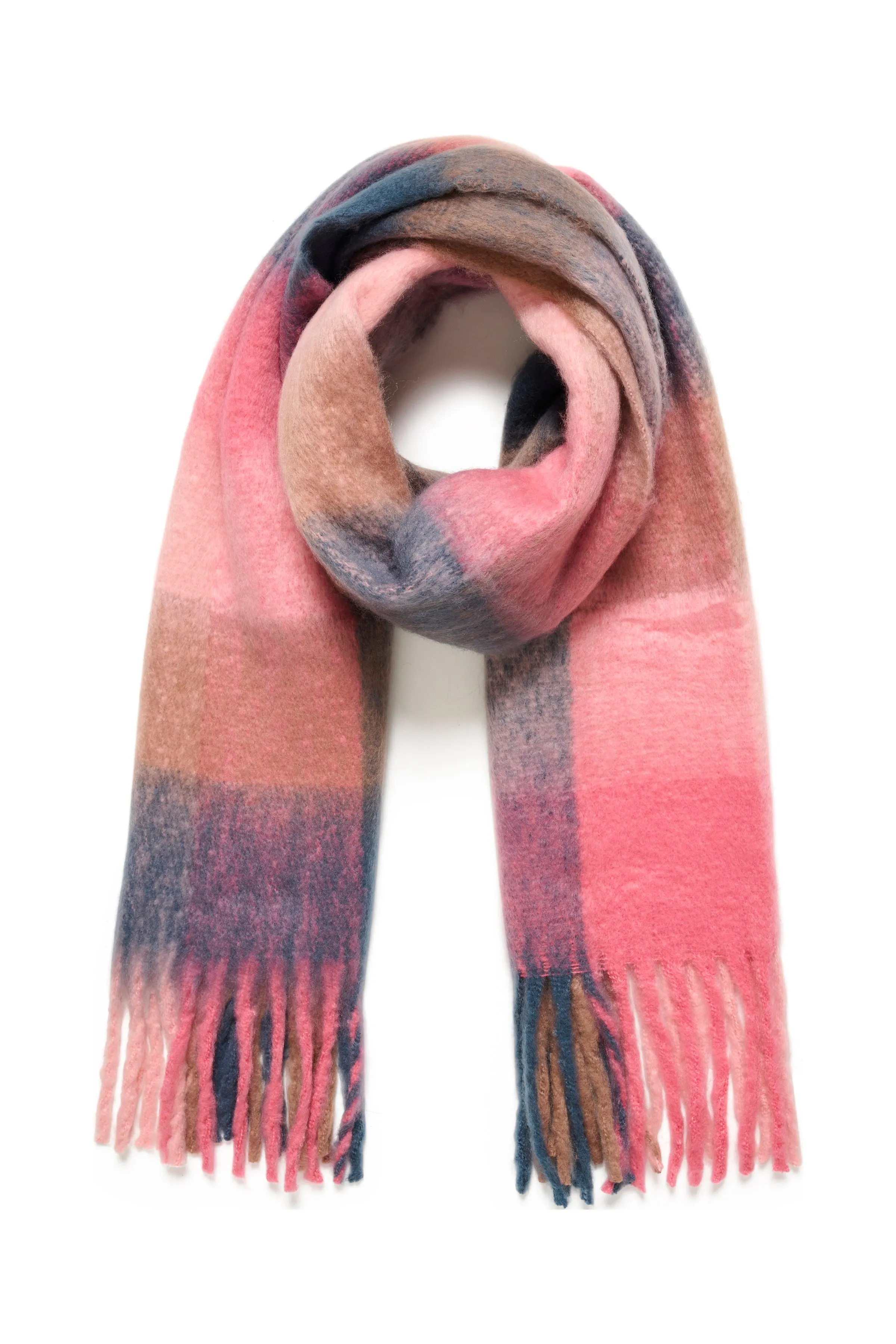 Saint Tropez Falberta Scarf in Pink Power