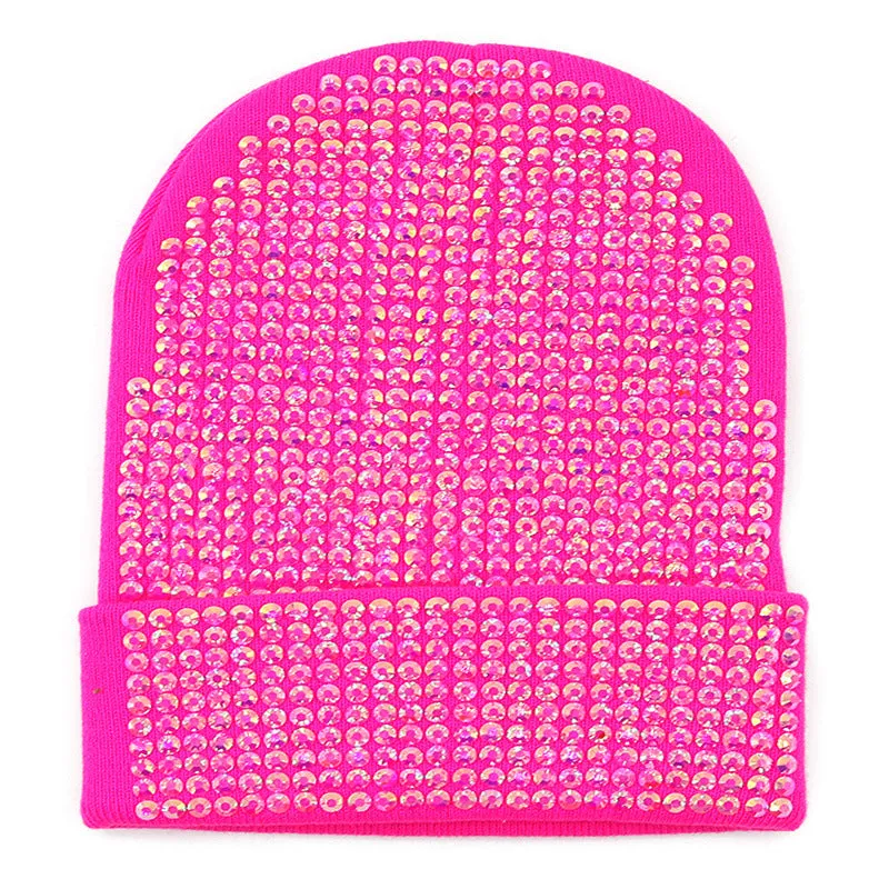 Scarlet Beanie in Dark Pink