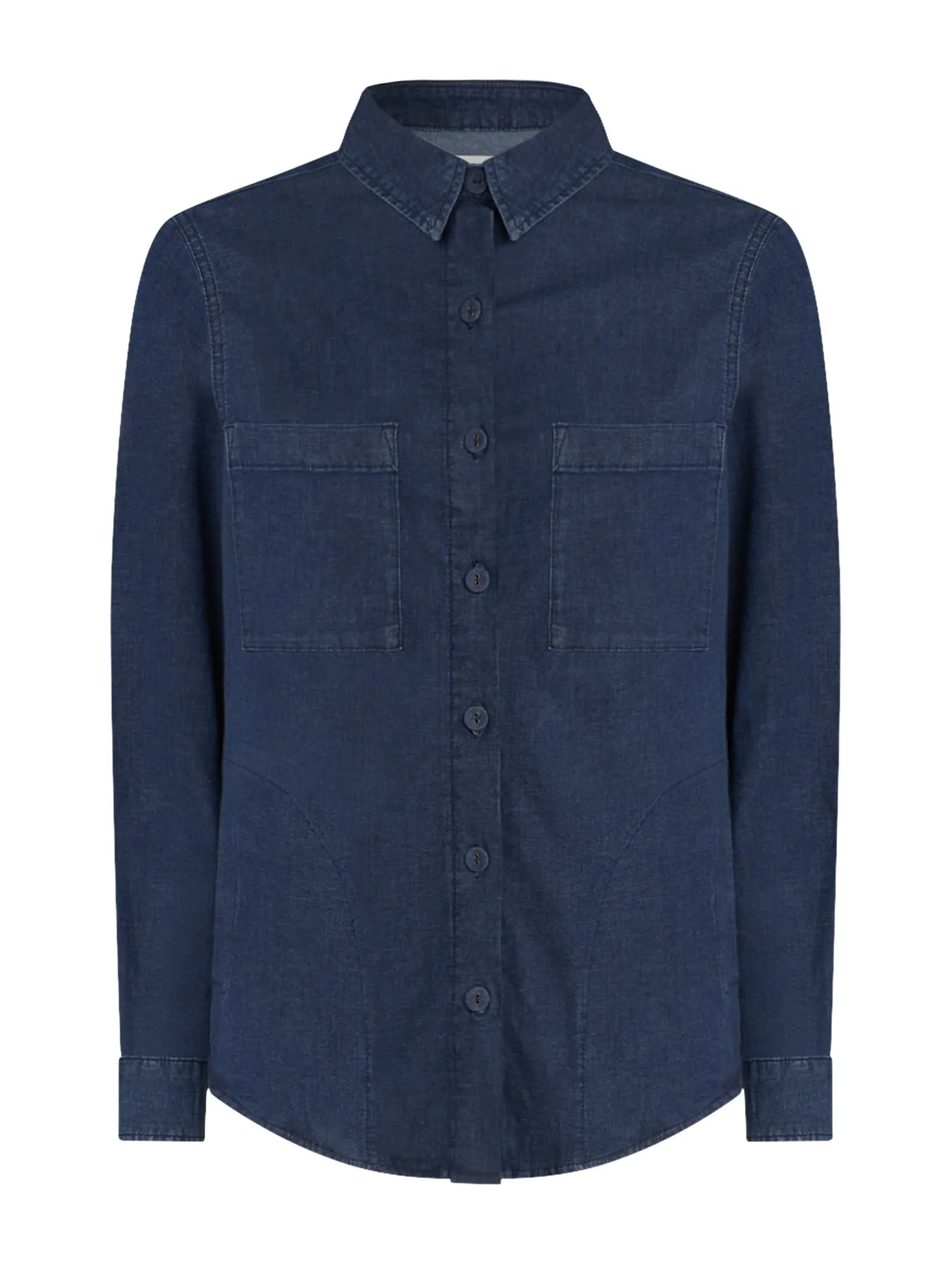 Shacket in Super Light Denim  - Indigo