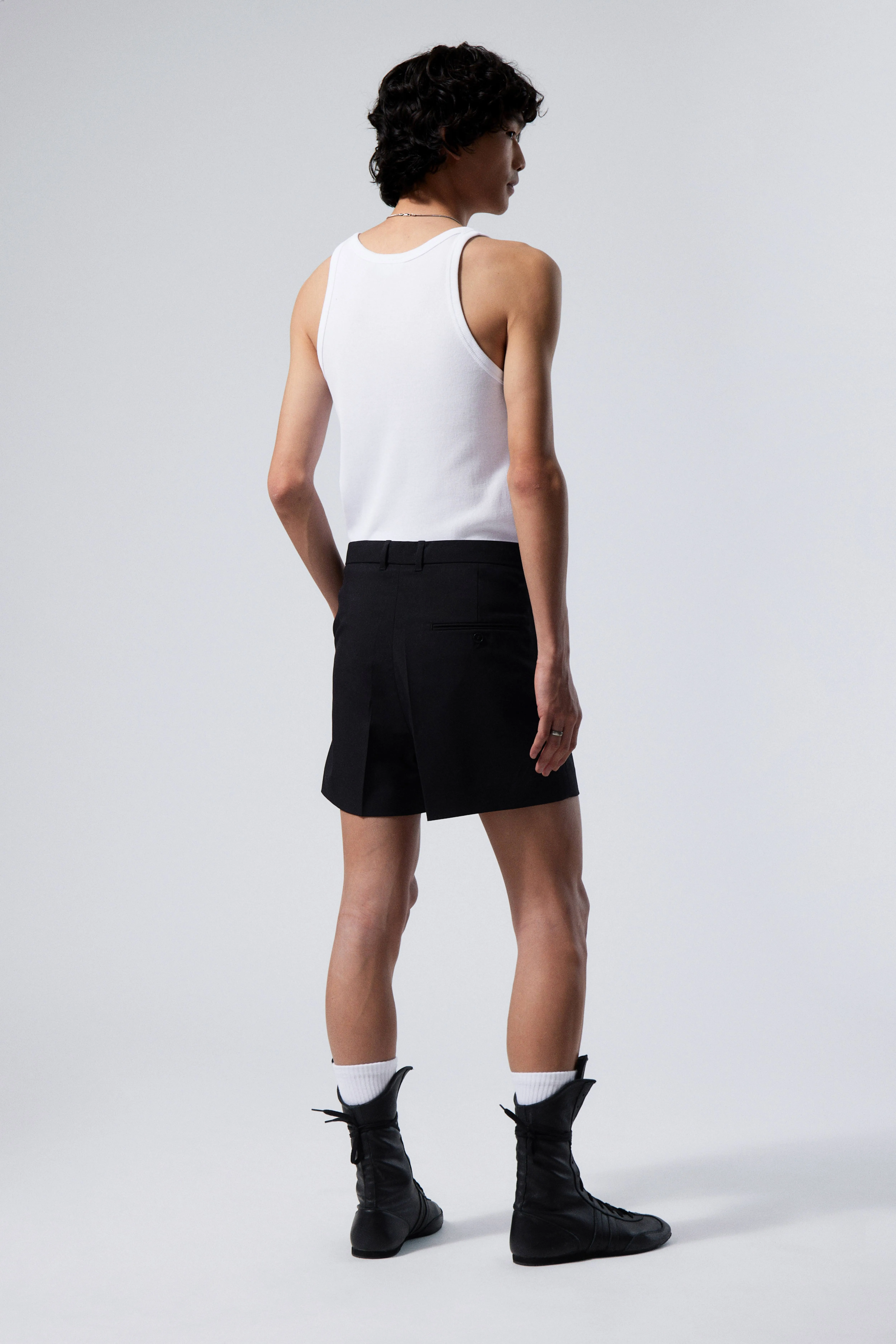 Short Suit Shorts - Knee length - Black - Men | H&M GB