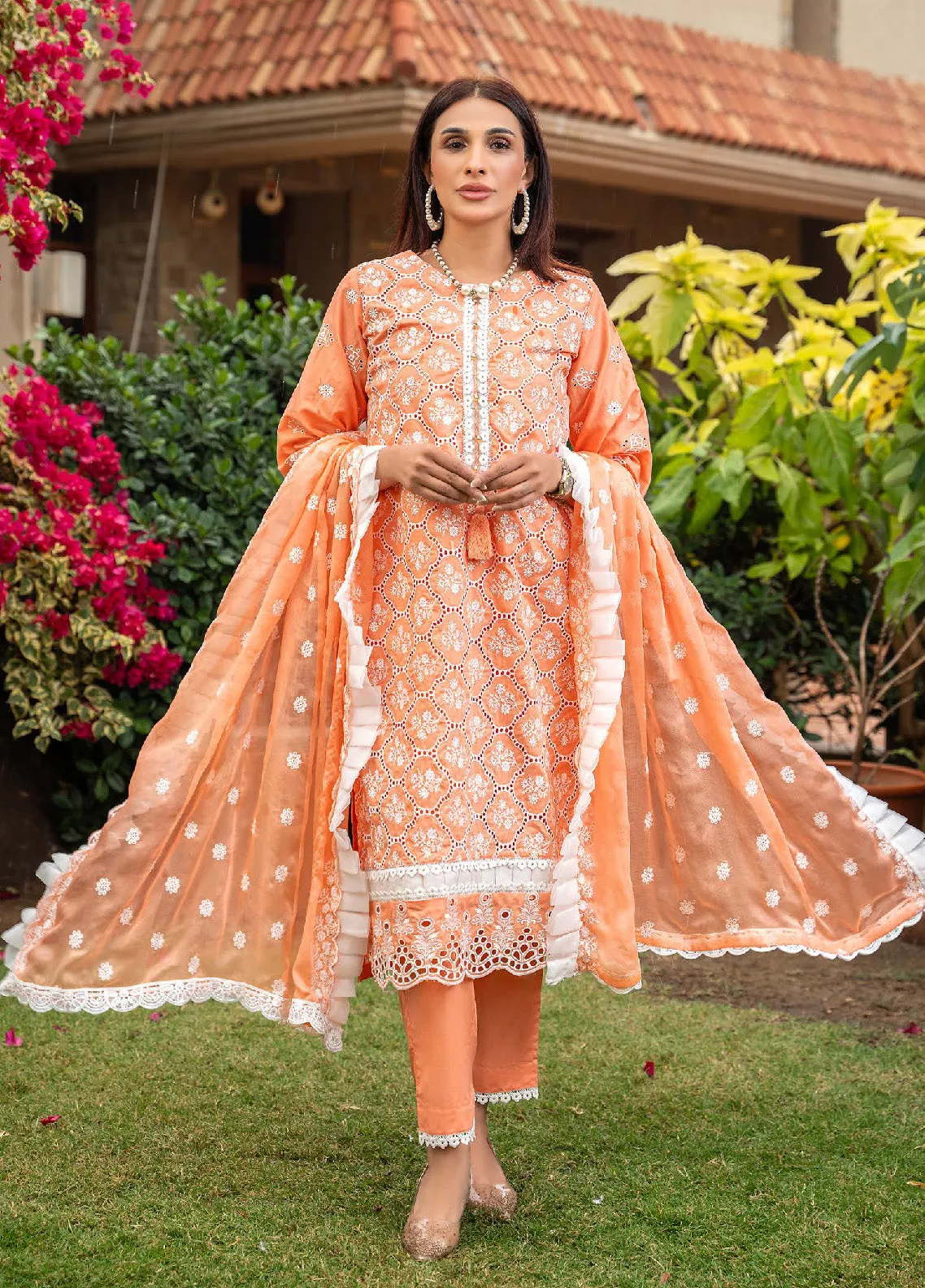 Signature Minakari By Zainab Fazlani Premium Lawn 3 Piece Unstitched Suit ZF24SMPL D-04