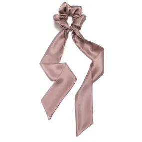 Silk Scarf Scrunchie - Mauve