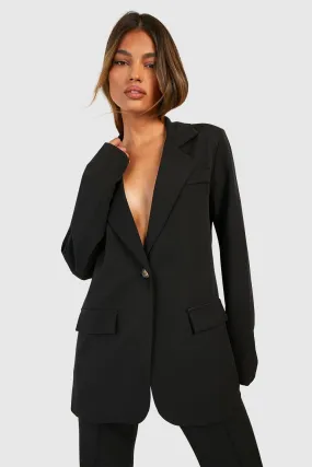 Single Breasted Relaxed Fit Tailored Blazer