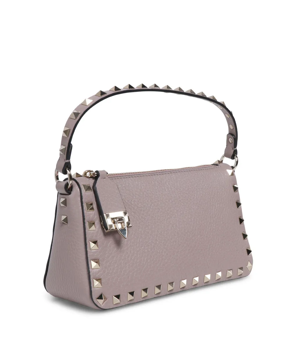 Small Rockstud Shoulder Bag in Poudre