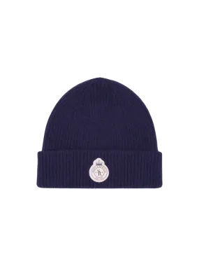 Sporty & Rich Crown Wool Beanie in Navy