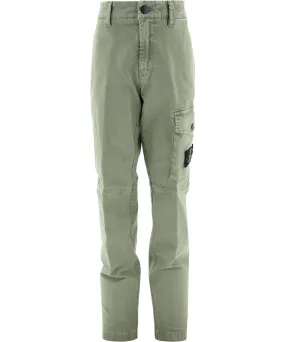 Stone Island Junior Compass Patch Cargo Trousers