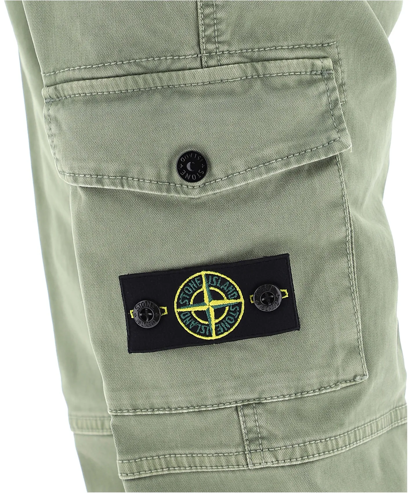 Stone Island Junior Compass Patch Cargo Trousers