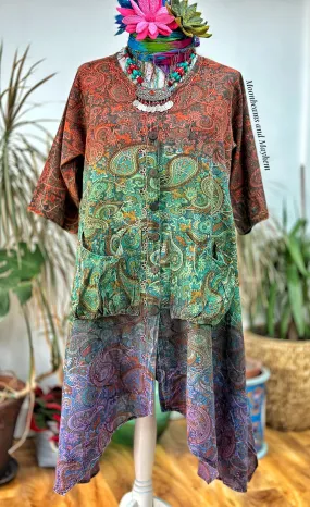 SUNDANCE COTTON SMOCK DRESS / TUNIC SIZE M / L (136)