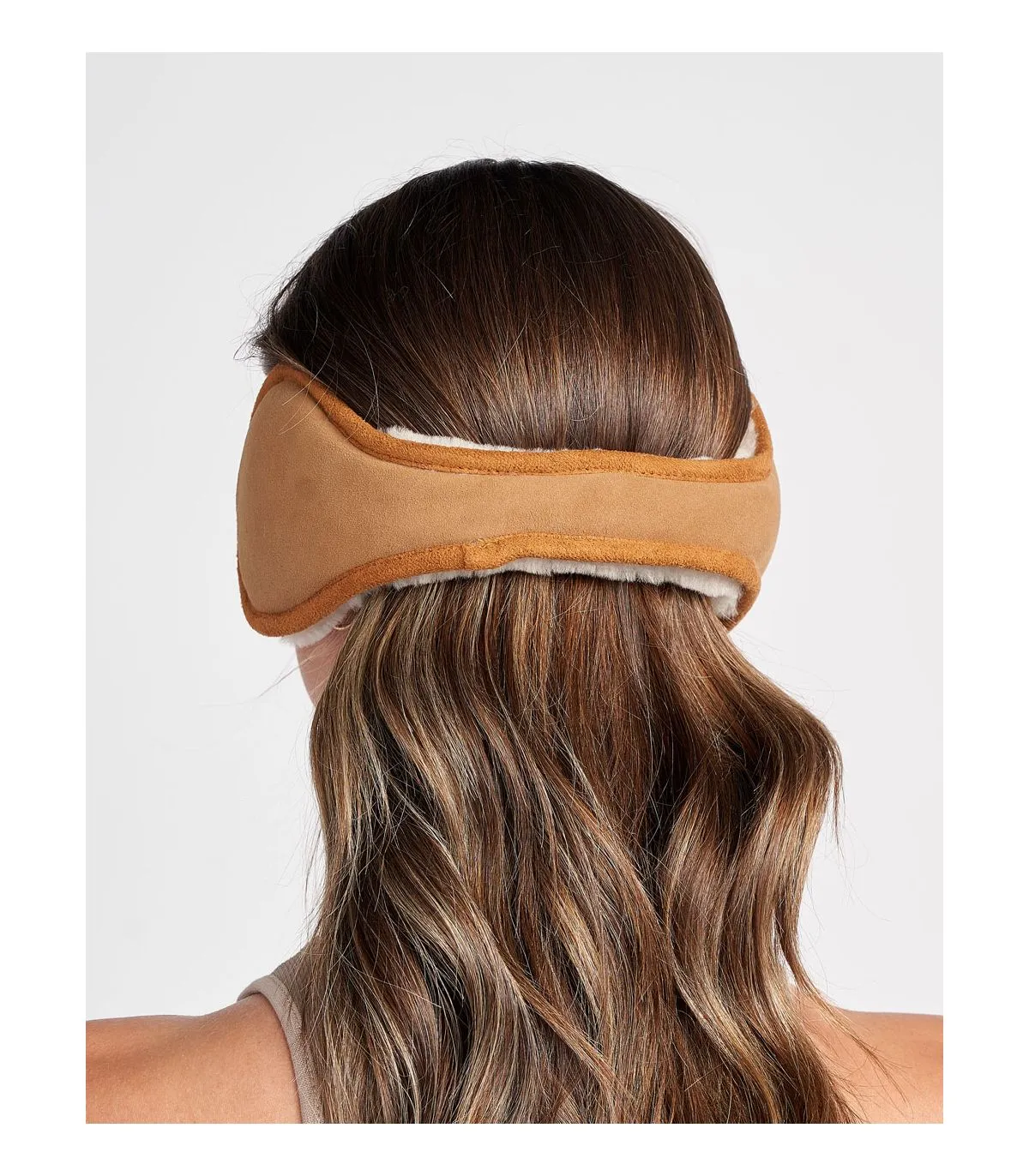 Tan Shearling Earmuffs | FurSource.com