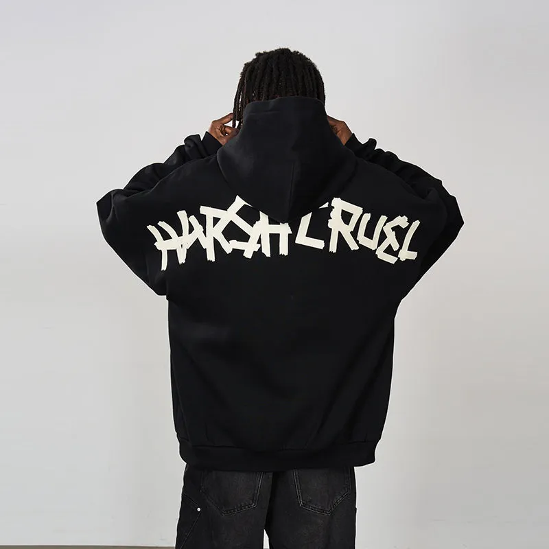 Taped Logo Printed Hoodie