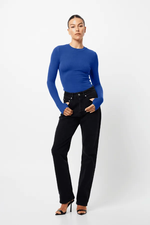 The Brooklyn Top Cobalt