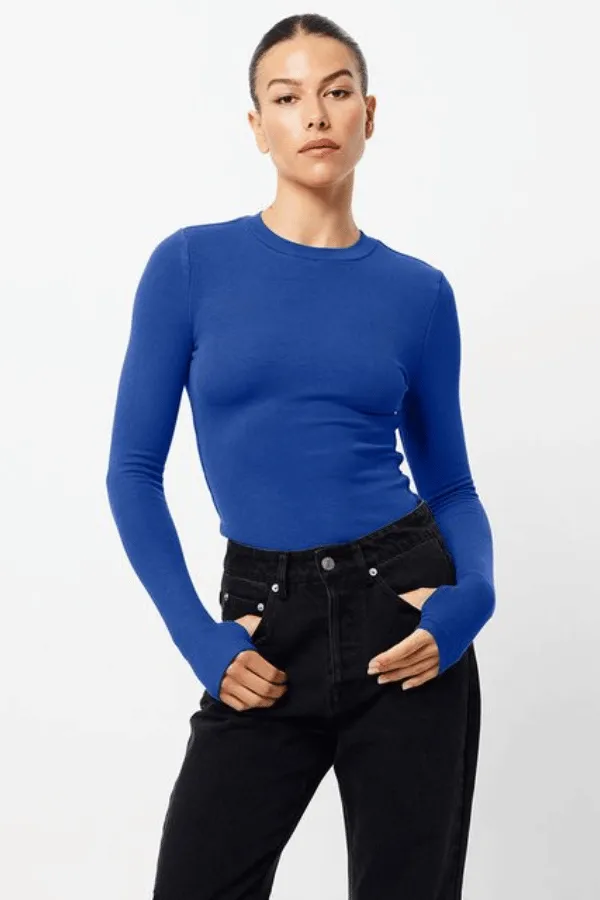 The Brooklyn Top Cobalt