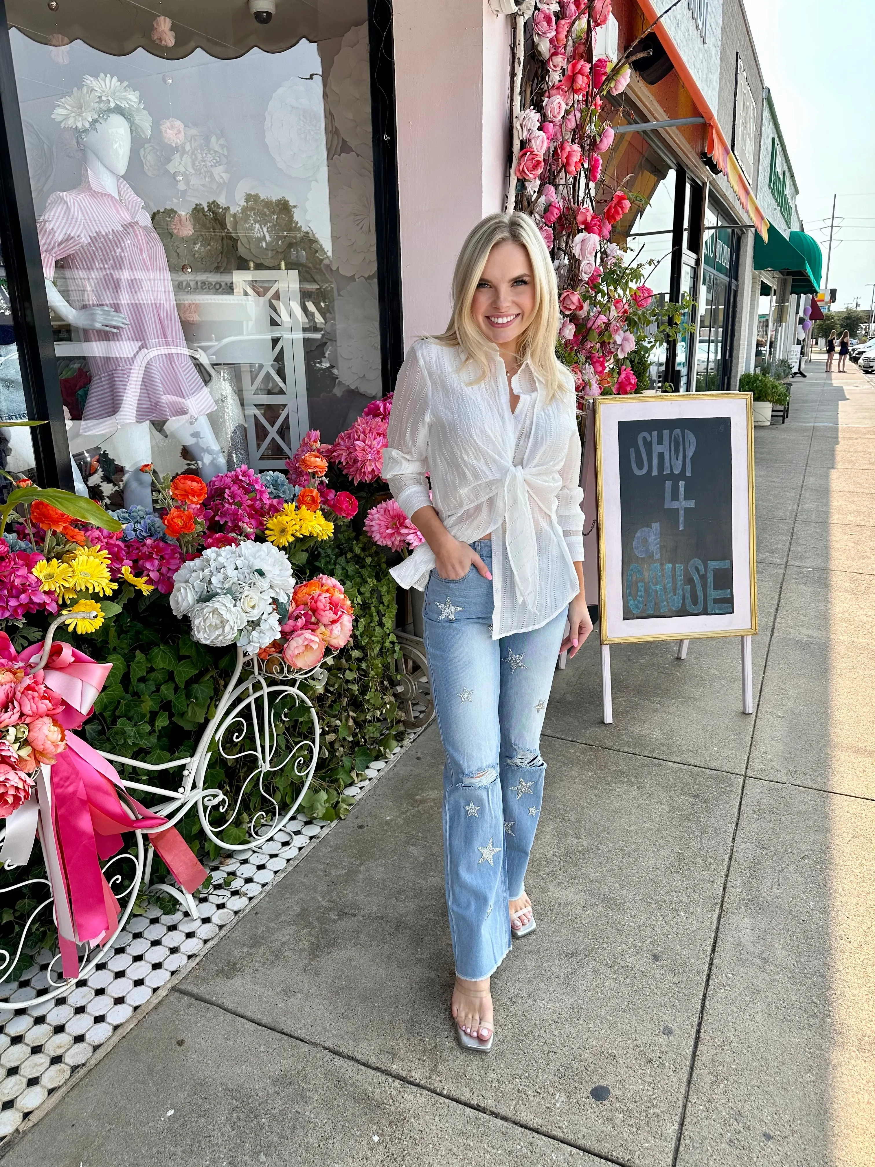 Tied Up Blouse - White