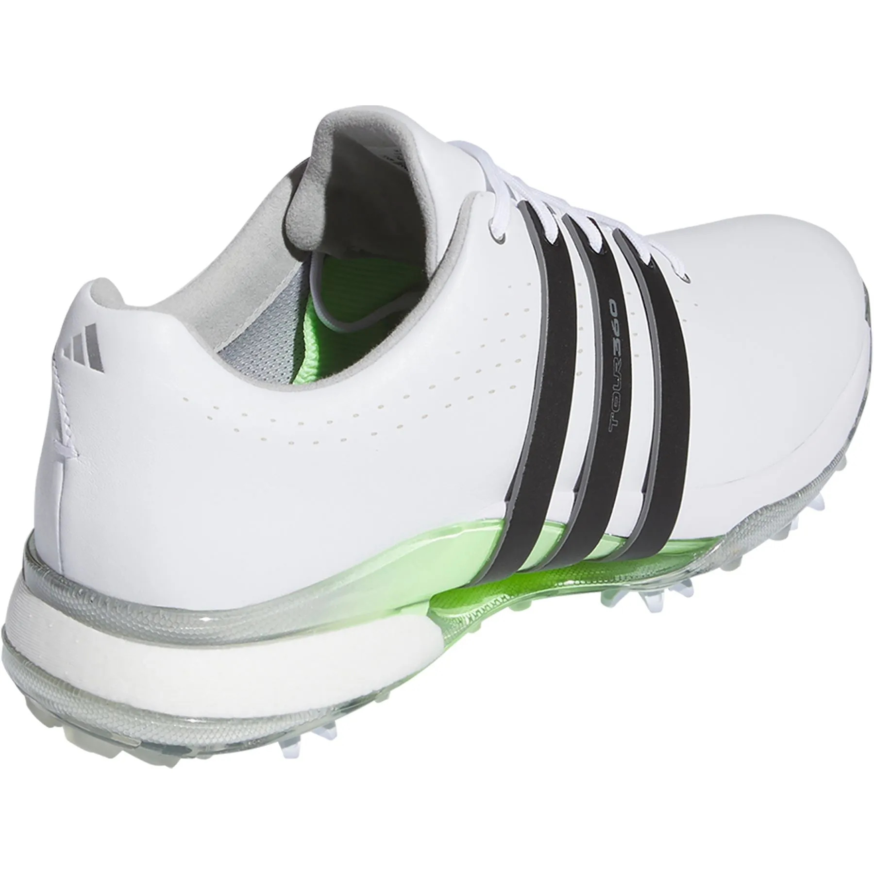 Tour360 24 Leather Golf Shoes White/Black - SS24