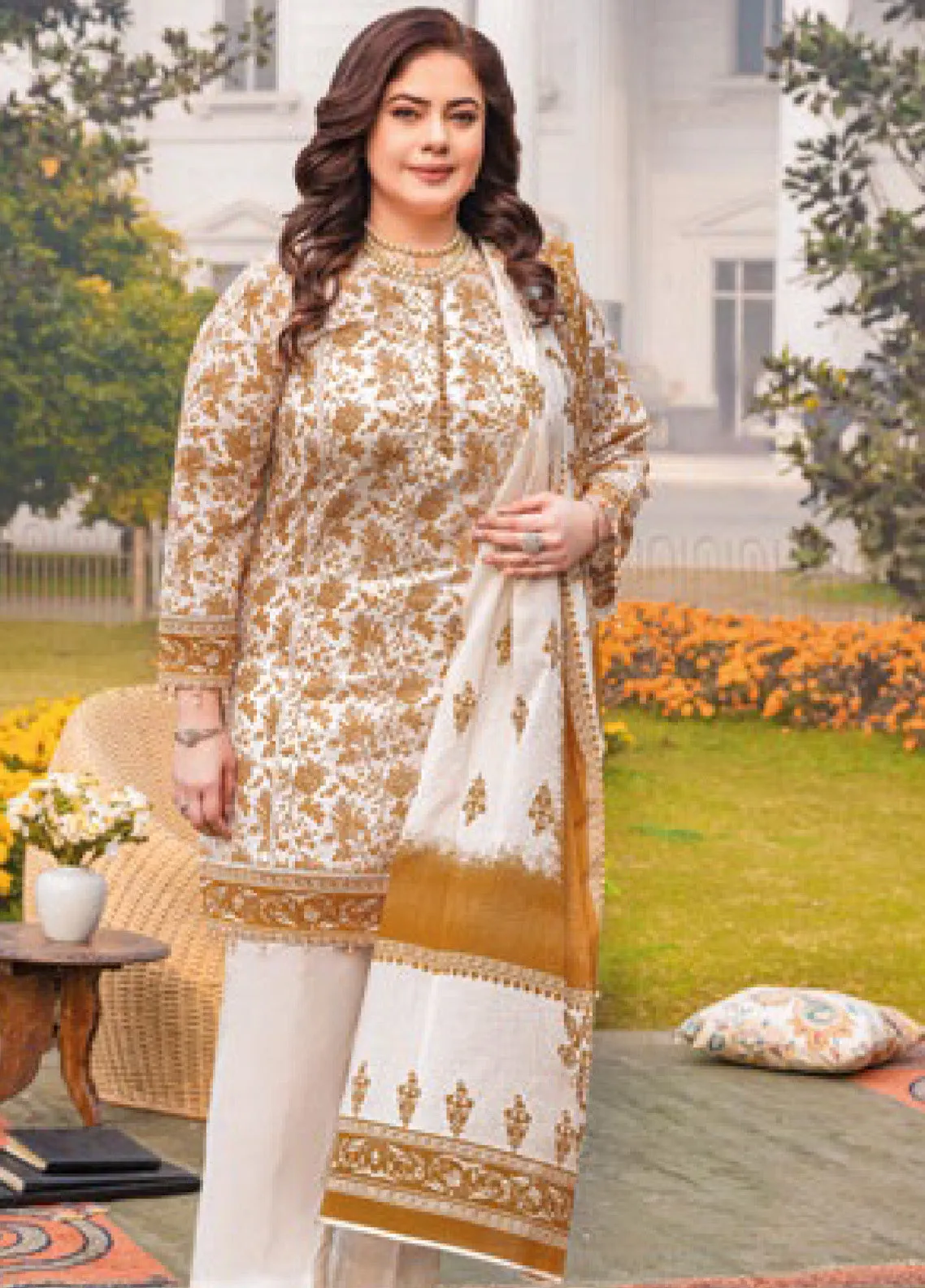 Tribute To Mothers By Gul Ahmed Printed Lawn Unstitched 3 Piece Suit - GA24ML CL-42193 A