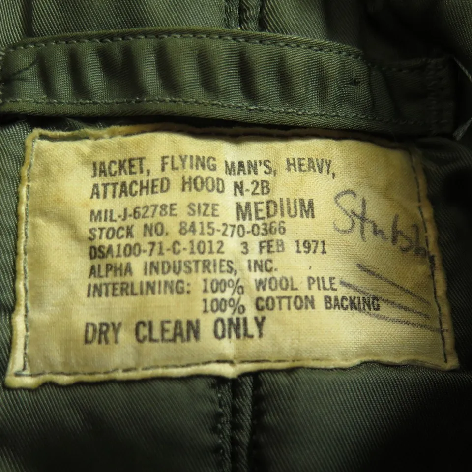 Vintage 70s Alpha Industries N-2B Parka Mens M Military Snorkel Jacket Vietnam