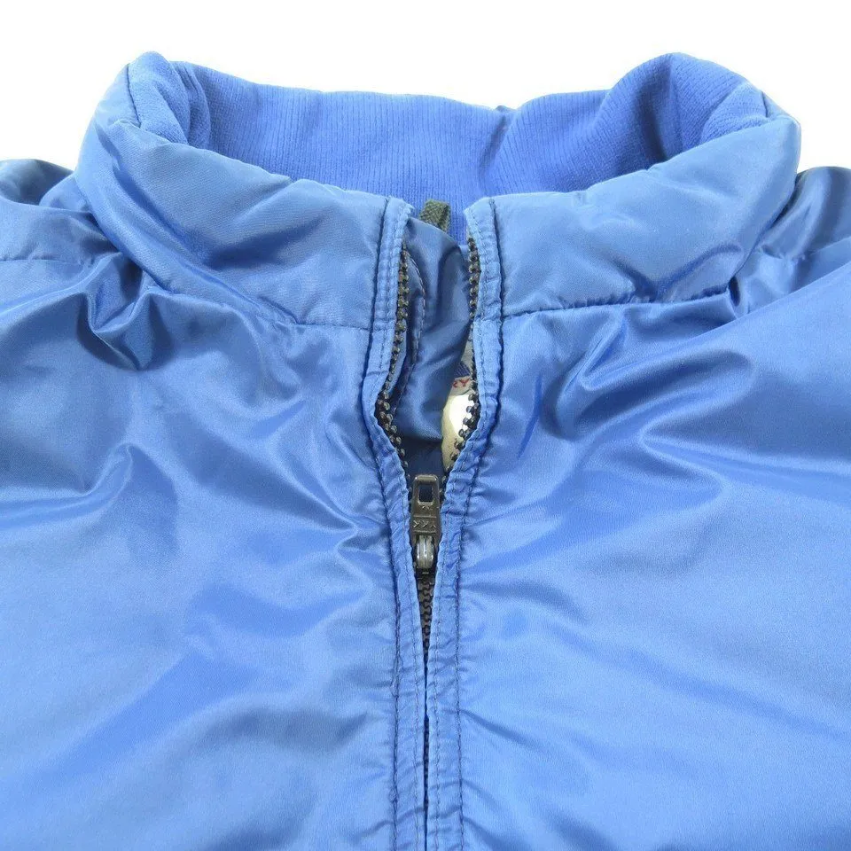 Vintage 70s Gerry Down Parka Mens M Puffy Blue Double Zip Belted Ski Boulder CO