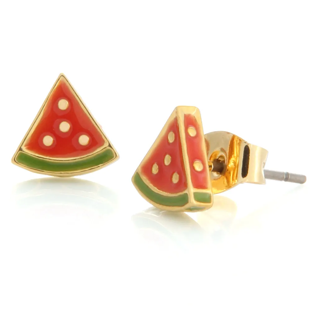 Watermelon Cute Fruits Studs Earrings