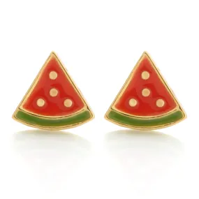 Watermelon Cute Fruits Studs Earrings