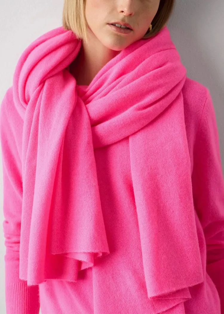 White + Warren | Cashmere Travel Wrap in Pink Glow