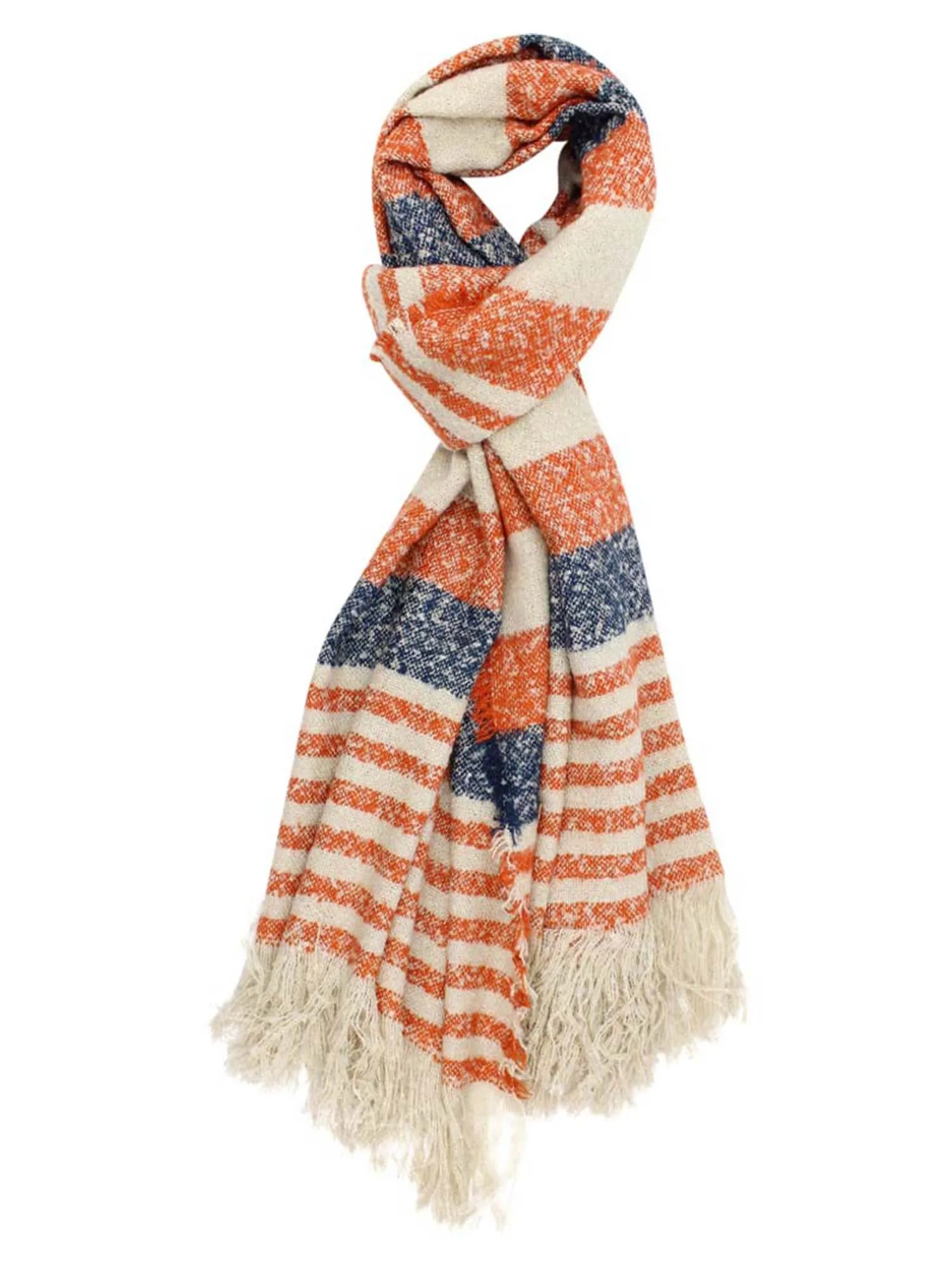 Winter Mix Knit Oblong Scarf Wrap