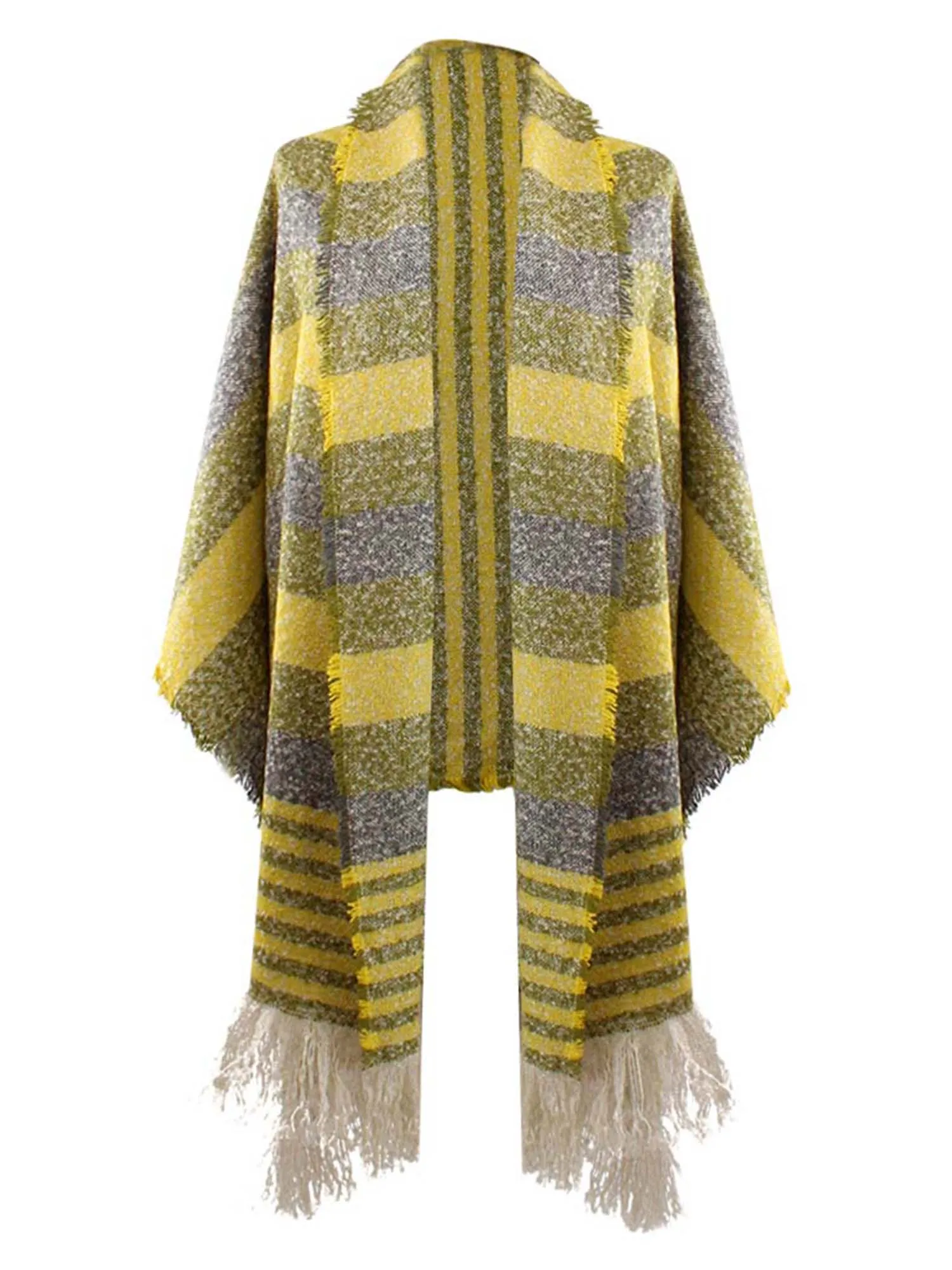 Winter Mix Knit Oblong Scarf Wrap