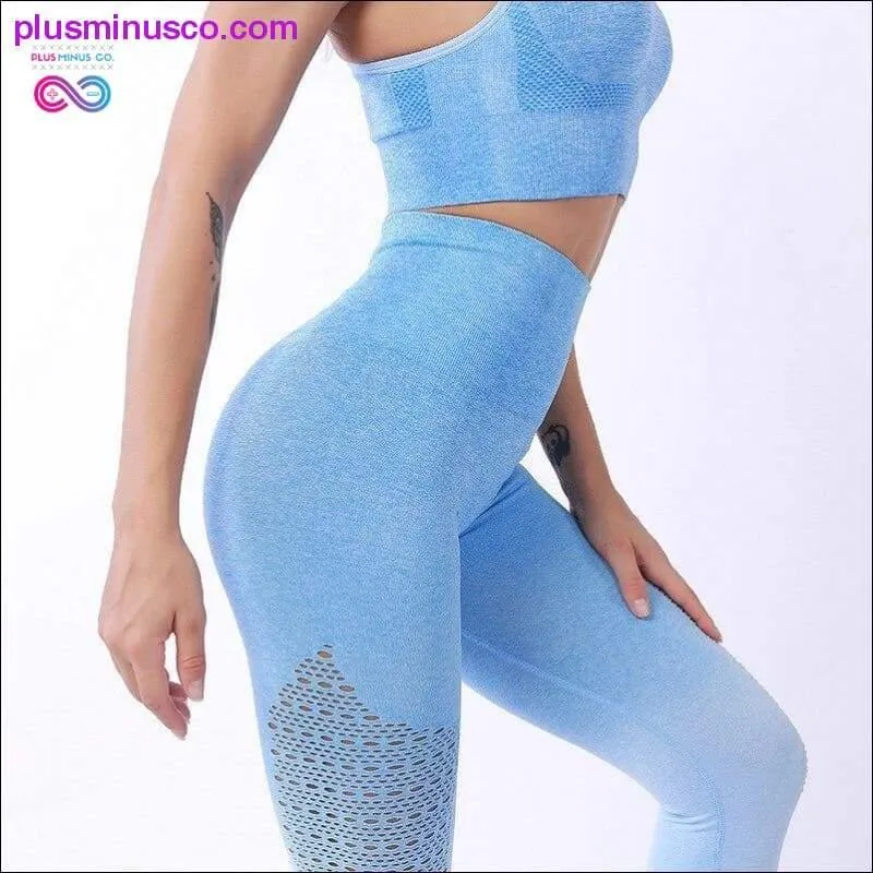 Women Sport Suit Fitness Female Yoga Set Ombre Push Up