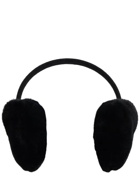 Yves Salomon Enfant   Wool & cashmere earmuffs w/ fur 