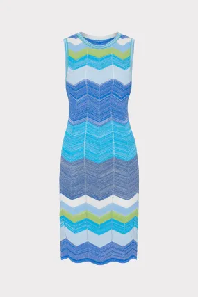 Zig Zag Knit Mini Dress