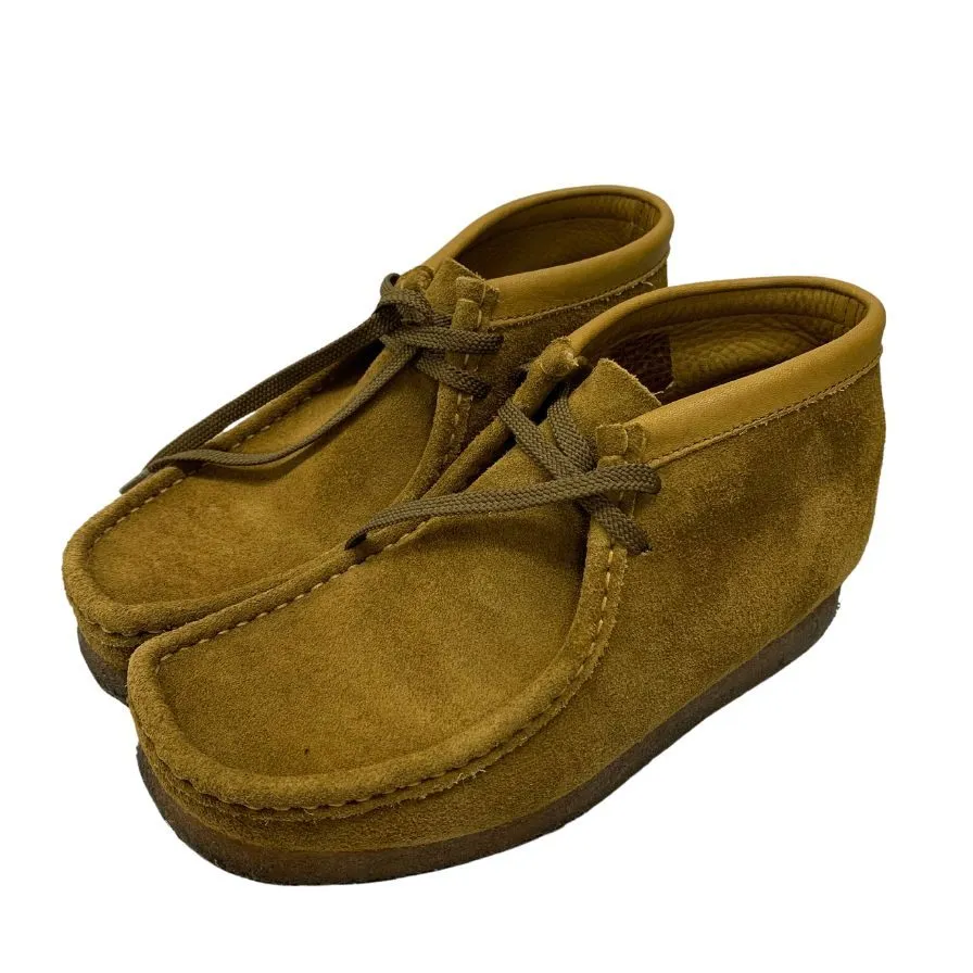 美品◆クラークス ワラビーブーツ 500691 メンズ サイズUSA6.5 ブラウン Clarks【AFD1】